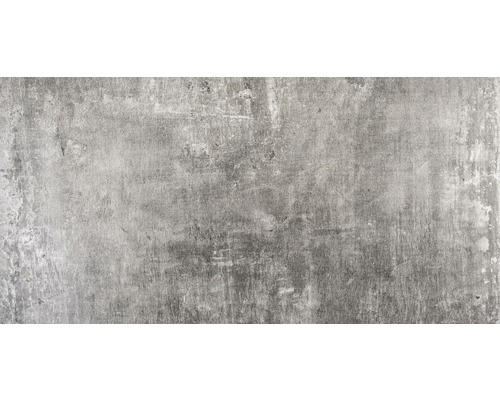 Feinsteinzeug Bodenfliese Tribeca grau dunkel 60x120 cm ...